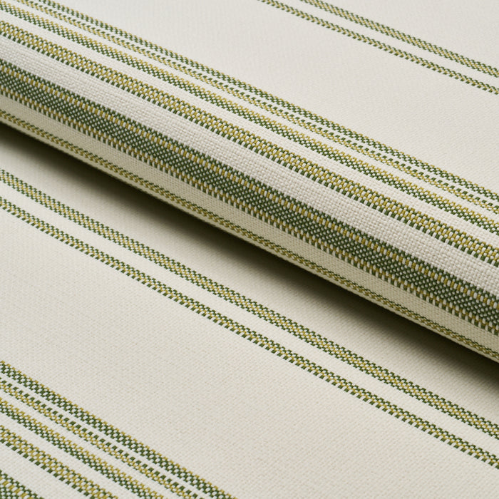 Schumacher Solana Stripe Indoor/Outdoor Green Fabric 79333