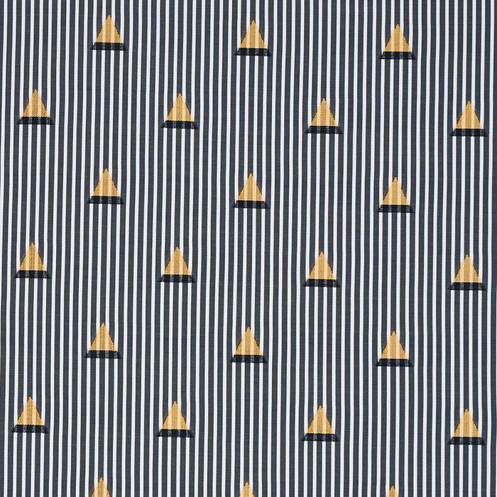 Schumacher Ludus Stripe Black Fabric 79360