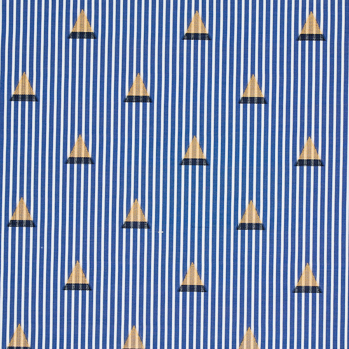 Schumacher Ludus Stripe Blue Fabric 79361