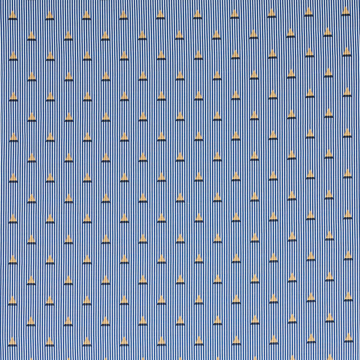 Schumacher Ludus Stripe Blue Fabric 79361
