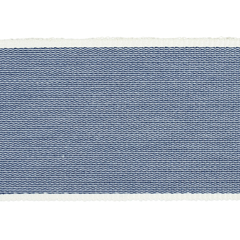 Schumacher Sandpiper Tape Wide Blue Trim Sample 79380