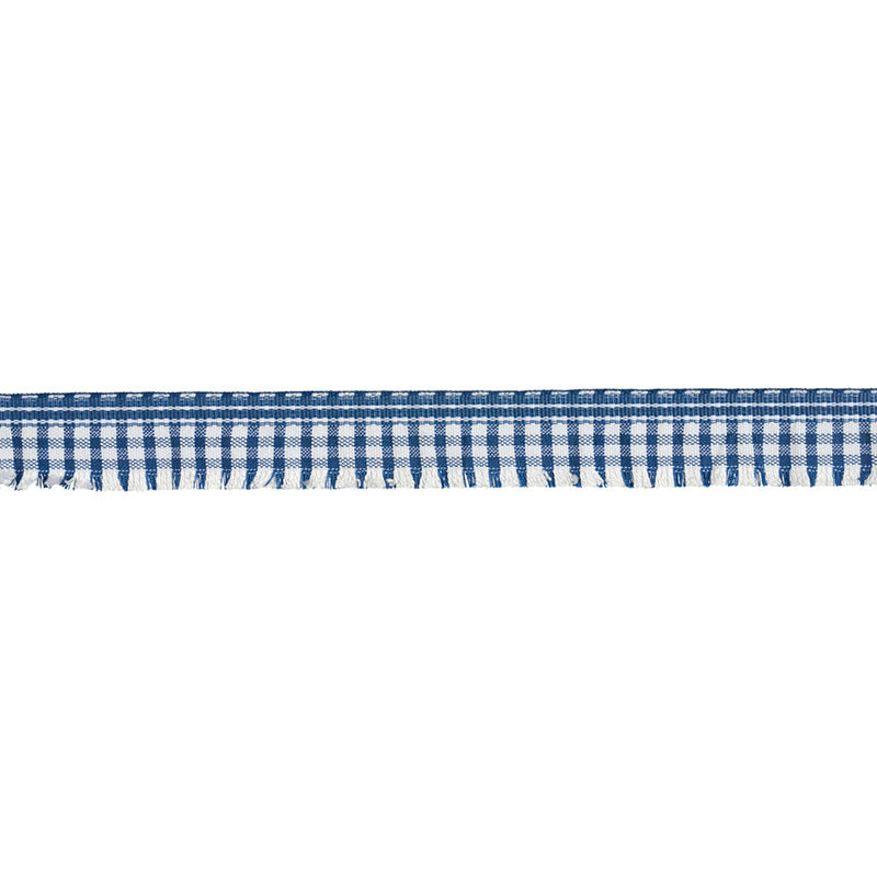 Schumacher Rosaly Tape Blue Trim Sample 79392
