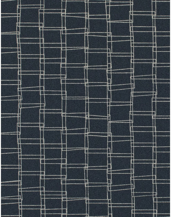 Winfield Thybony Looped Ink Blue Wallpaper WTN1081.WT.0