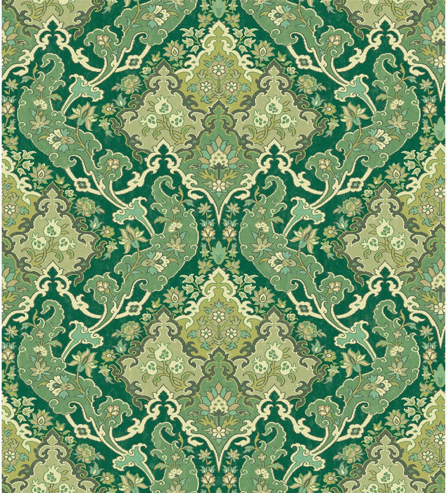 Cole & Son Pushkin Forest Green Wallpaper Sample 108/8041.CS.0