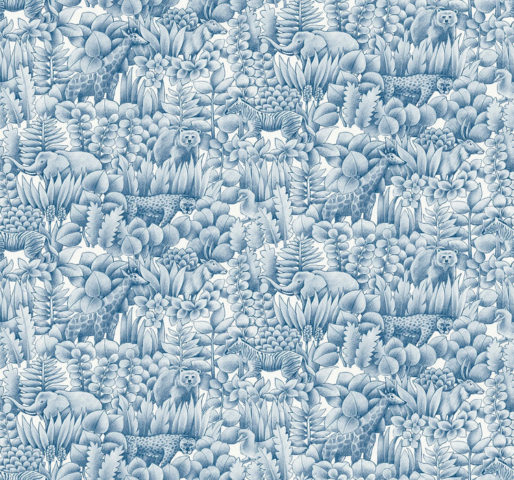 Winfield Thybony Tamarind Captain Blue Wallpaper WTK21002.WT.0