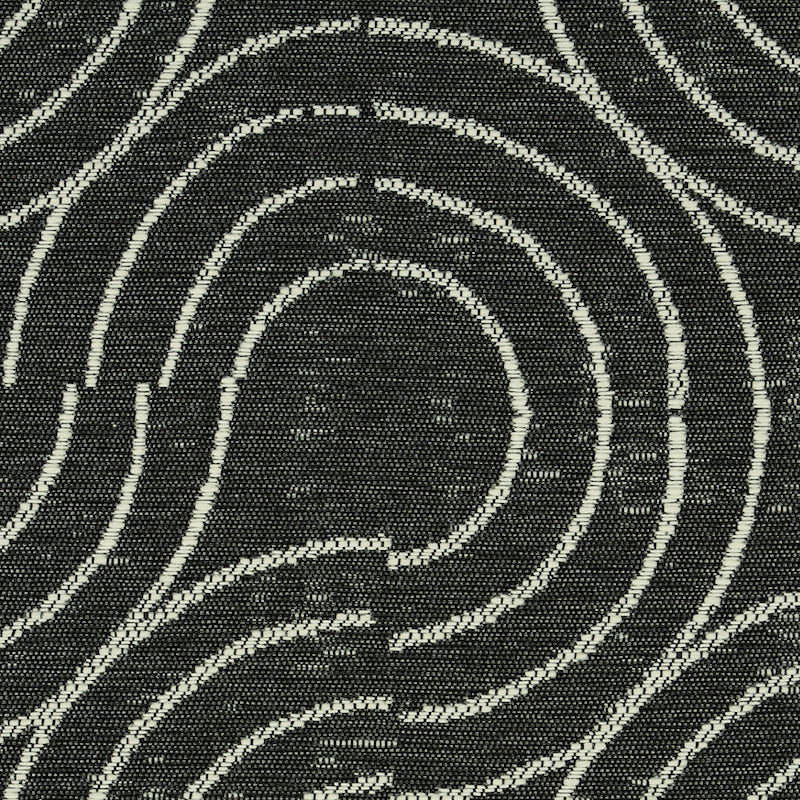 Schumacher Alma Indoor/Outdoor Carbon Fabric Sample 79400