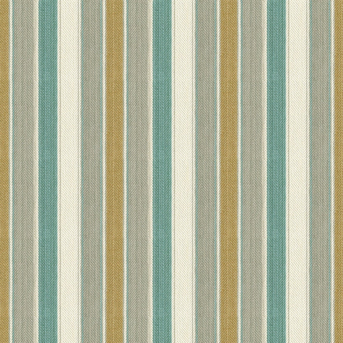 Brunschwig & Fils Santos Stripe Mist/Aqua Fabric Sample 8015111.1115.0
