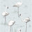 Cole & Son Flamingos Charcoal/Aqua Wallpaper Sample 95/8047.CS.0