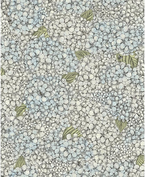 Cole & Son Ortensia Blue & Cream Wallpaper Sample 123/9044.CS.0