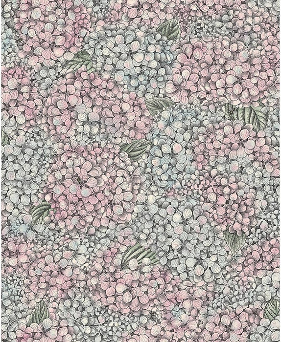 Cole & Son Ortensia Pink & Blue Wallpaper Sample 123/9045.CS.0