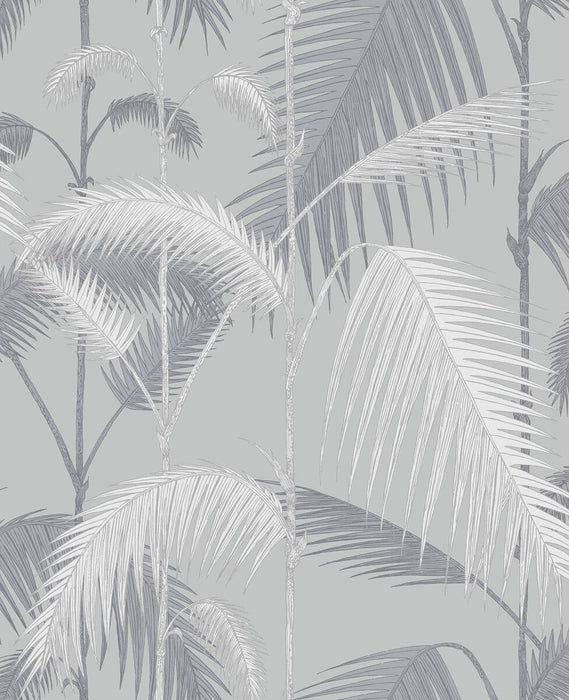Cole & Son Palm Jungle Lilac & Grey Wallpaper Sample 95/1007.CS.0