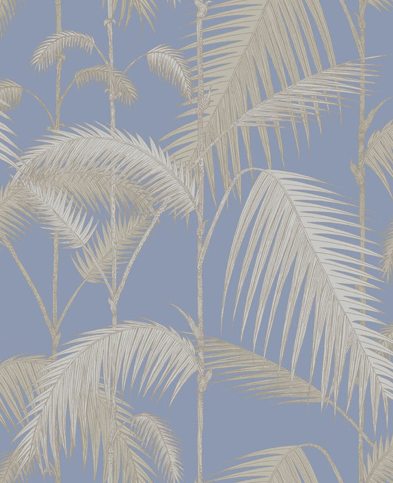 Cole & Son Palm Jungle Straw & Blue Wallpaper Sample 95/1006.CS.0