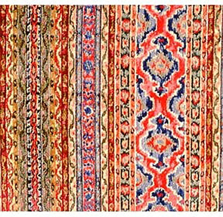 Brunschwig & Fils Savonnerie Velvet Prussian & Garnet Fabric Sample BR-89305.M21.0