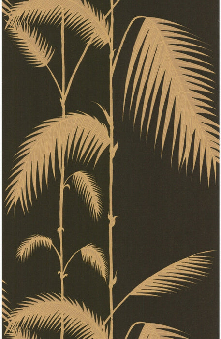 Cole & Son Palm Leaves Black/T Wallpaper Sample 66/2014.CS.0