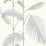 Cole & Son Palm Leaves Grey/White Wallpaper Sample 95/1008.CS.0