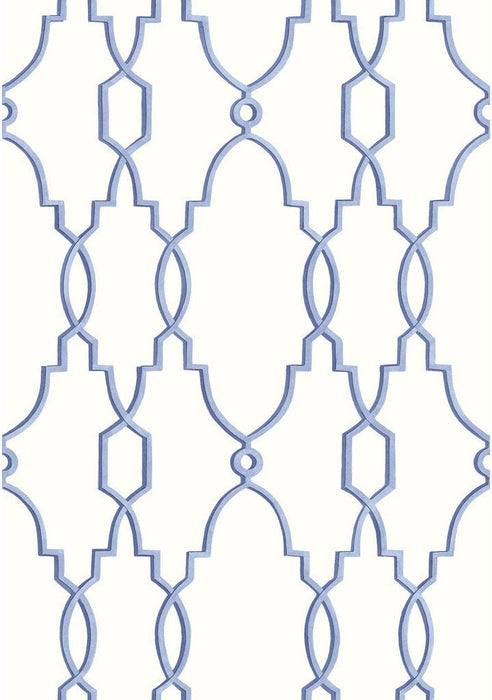 Cole & Son Parterre Cobalt Blue Wallpaper Sample 99/2007.CS.0