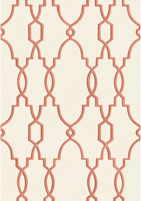 Cole & Son Parterre Red Wallpaper Sample 99/2011.CS.0