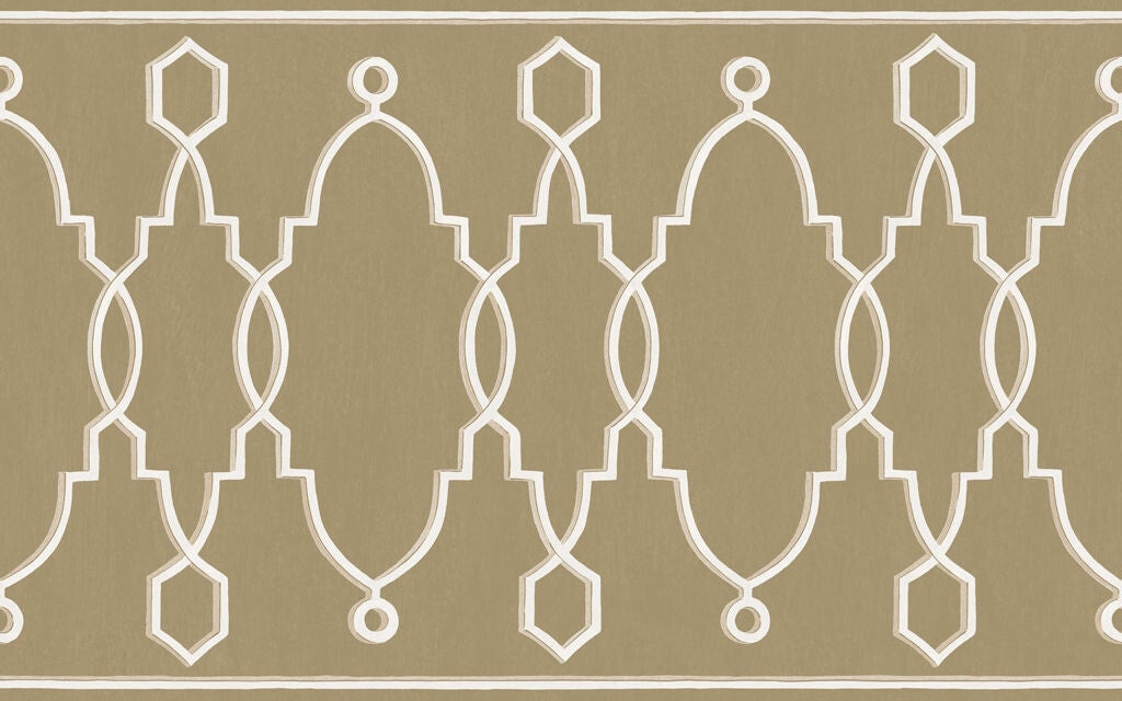 Cole & Son Parterre Border Gold Wallpaper Sample 99/3017.CS.0