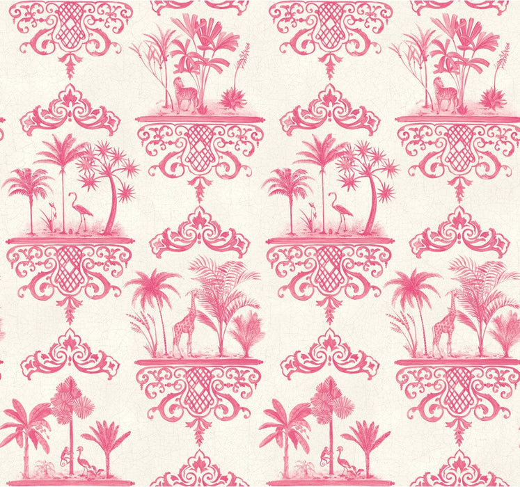 Cole & Son Rousseau Rose Pink Wallpaper Sample 99/9041.CS.0