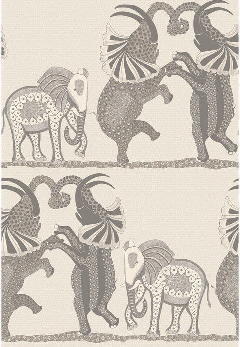 Cole & Son Safari Dance Pale Stone & Grey Wallpaper Sample 109/8037.CS.0
