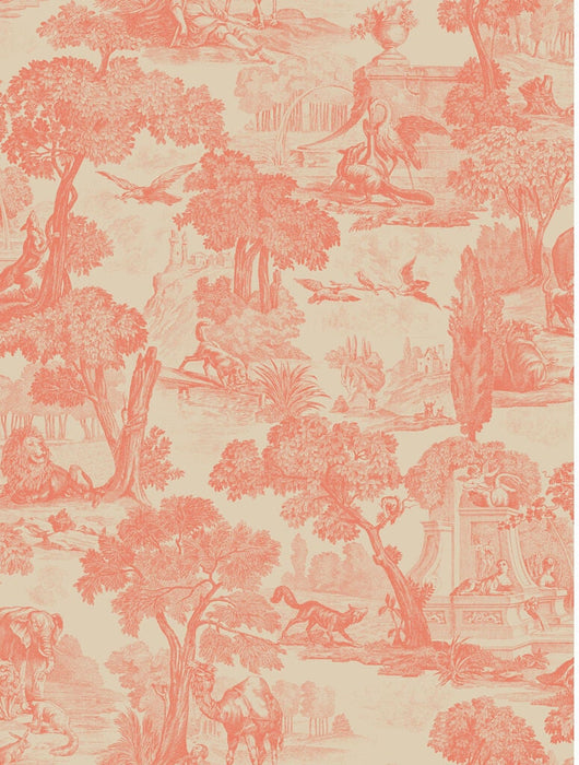 Cole & Son Versailles Coral Wallpaper Sample 99/15060.CS.0