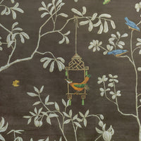 Brunschwig & Fils Jardin Yili Mural Chocolate Wallpaper LOANER PNL.P8026104-66.0