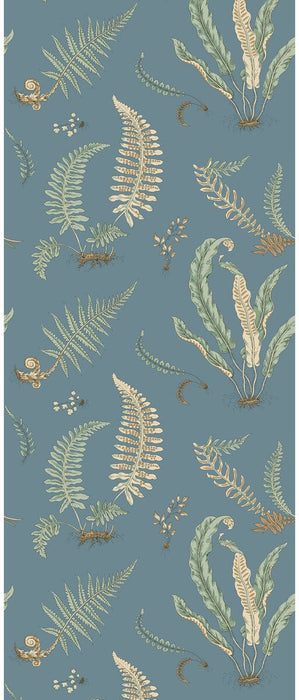 GP & J Baker Ferns Denim Wallpaper BW45122.3.0