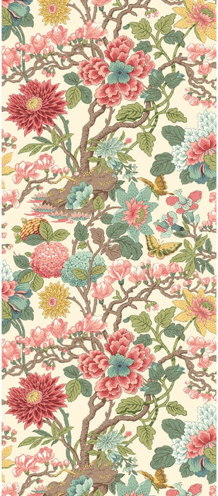 GP & J Baker Little Magnolia Rose Madder Wallpaper BW45121.6.0