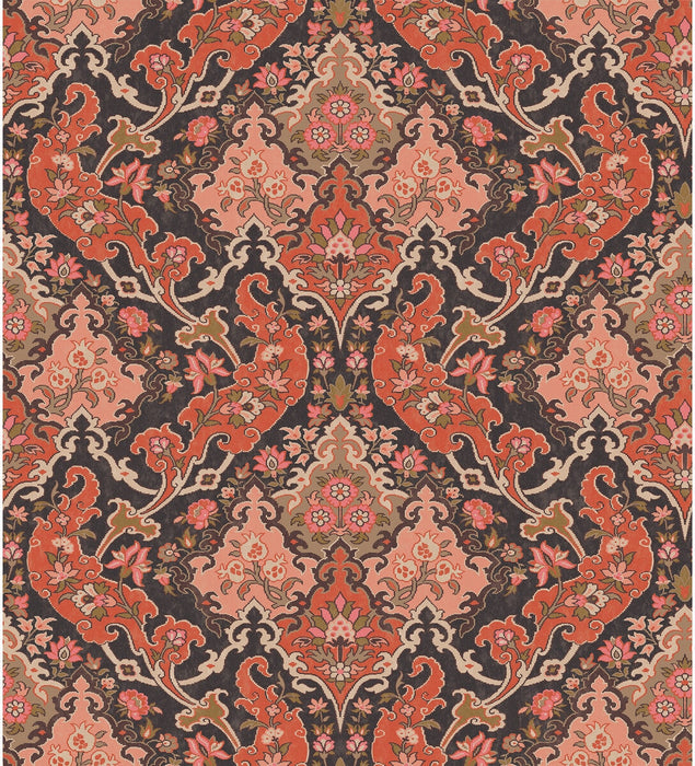 Cole & Son Pushkin Coral Wallpaper Sample 108/8039.CS.0
