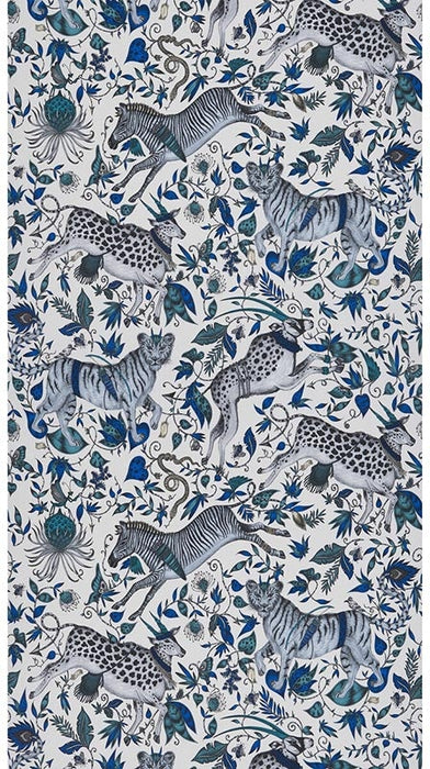 Clarke & Clarke Protea Blue Wallpaper Sample W0119/01.CAC.0