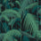 Cole & Son Palm Jungle Viri/Pet On Blk Fabric Sample F111/2004V.CS.0