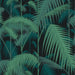 Cole & Son Palm Jungle Viri/Pet On Blk Fabric Sample F111/2004V.CS.0