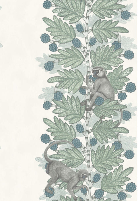 Cole & Son Acacia Blue & Green Wallpaper Sample 109/11052.CS.0