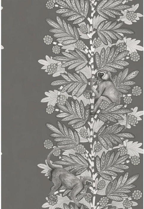 Cole & Son Acacia Charcoal & Silver Wallpaper Sample 109/11055.CS.0
