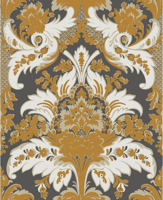 Cole & Son Aldwych Black And Gold Wallpaper Sample 94/5027.CS.0
