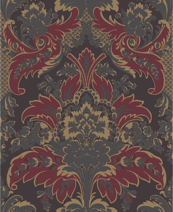 Cole & Son Aldwych Red And Gold Wallpaper Sample 94/5029.CS.0