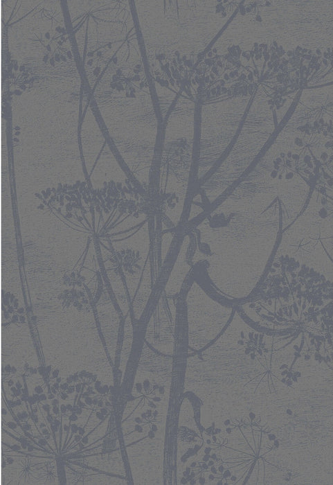 Cole & Son Cow Parsley Gilver/Black Wallpaper Sample 95/9050.CS.0