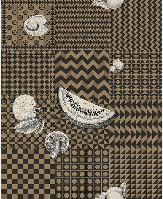 Cole & Son Frutta E Geometrico Gold Wallpaper Sample 123/6031.CS.0