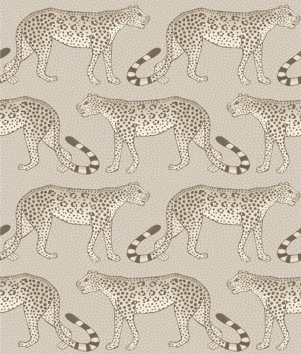 Cole & Son Leopard Walk Stone Wallpaper Sample 109/2012.CS.0