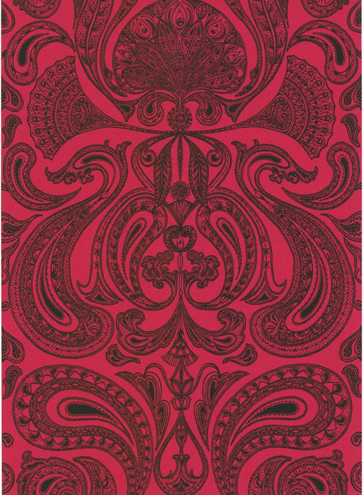 Cole & Son Malabar Red/Bla Wallpaper Sample 66/1008.CS.0