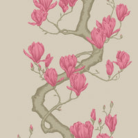 Cole & Son Magnolia Tree Magenta Wallpaper 128/1006.CS.0