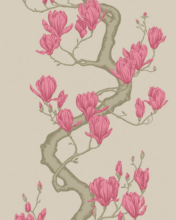 Cole & Son Magnolia Tree Magenta Wallpaper 128/1006.CS.0
