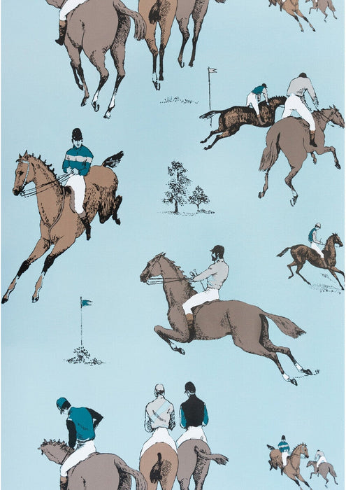 Gaston Y Daniela Hipodromo Azul Wallpaper GDW5106.005.0
