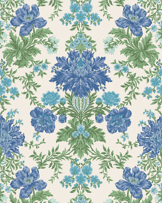 Cole & Son Poppies Sapphire Wallpaper 128/7035.CS.0