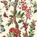 GP & J Baker Eldon Red/Green Wallpaper Sample BW45129.5.0