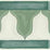 Cole & Son Zellige Border Olive Wallpaper Sample 113/12037.CS.0