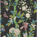 GP & J Baker Eldon Charcoal/Emerald Wallpaper Sample BW45129.3.0