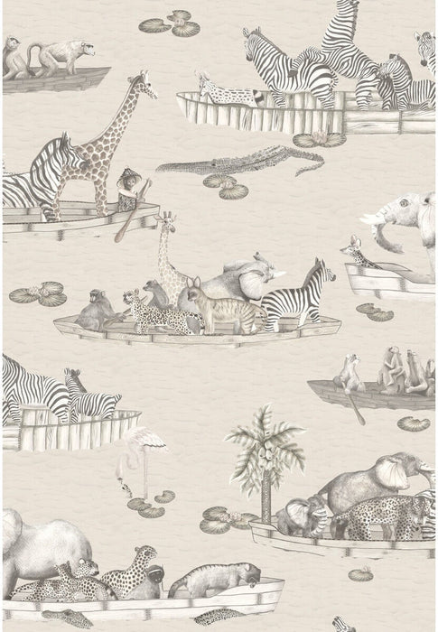 Cole & Son Zambezi Neutral Wallpaper Sample 109/14062.CS.0