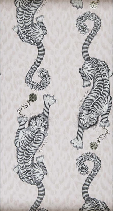 Clarke & Clarke Tigris Pink Wallpaper Sample W0105/04.CAC.0