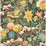 GP & J Baker Little Magnolia Charcoal/Jewel Wallpaper Sample BW45121.7.0